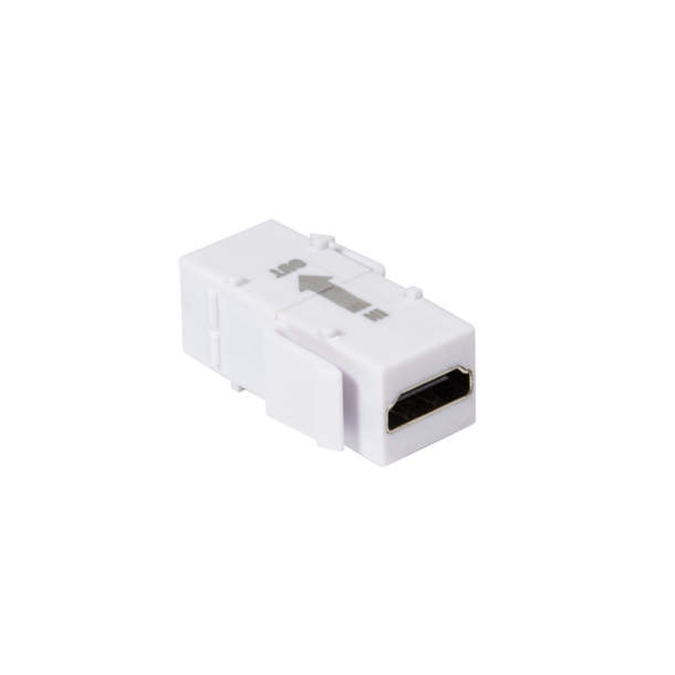 Keystone inline coupler HDMI female > HDMI female, with rep