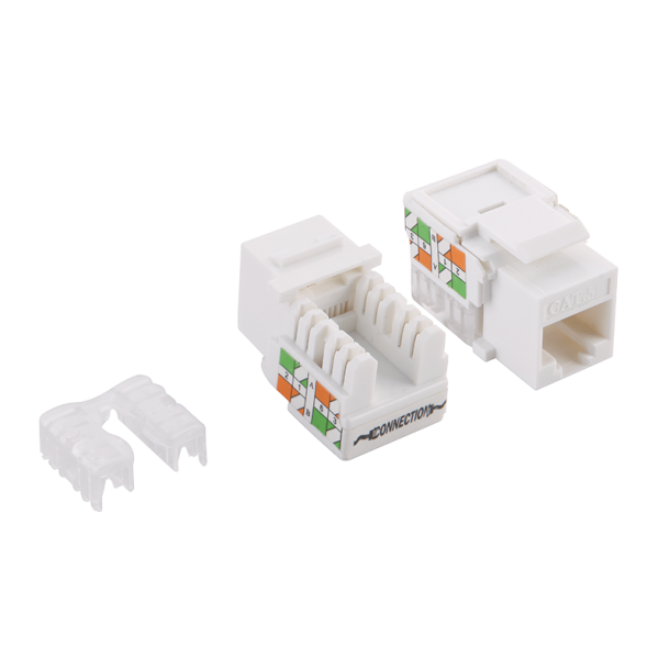 Keystone jack RJ45 Cat.5e unshielded 90° LSA/IDC punch down