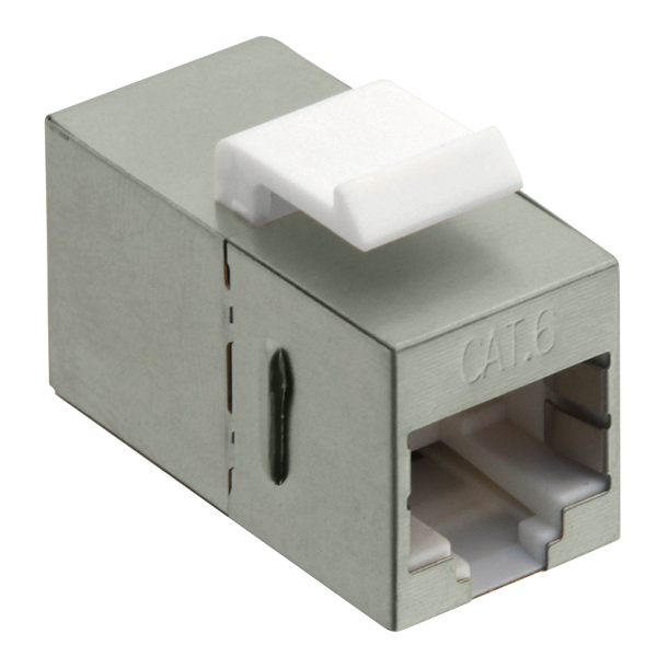 Keystone Inline coupler RJ45 Cat.6 fully shielded, snap-in m