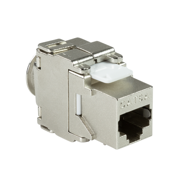 RJ45 keystone jack Cat.6A for solid & stranded wire 22-26AWG