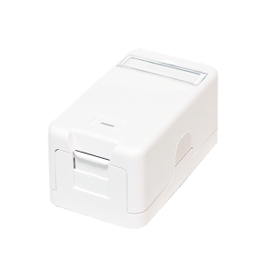 Keystone surface mounted box 1 port UTP, white