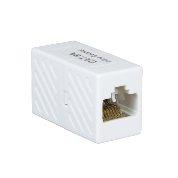 Inline coupler 1:1 Cat.6A 10GE RJ45 UTP, white