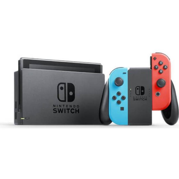 Nintendo Switch With Joy-Con - Neon Blue and Neon Red (V2)