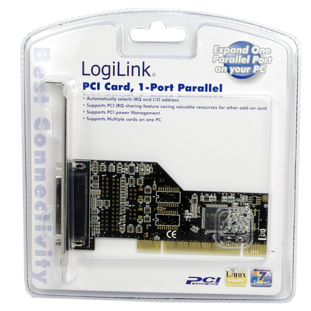 PCI interface card parallel 1x