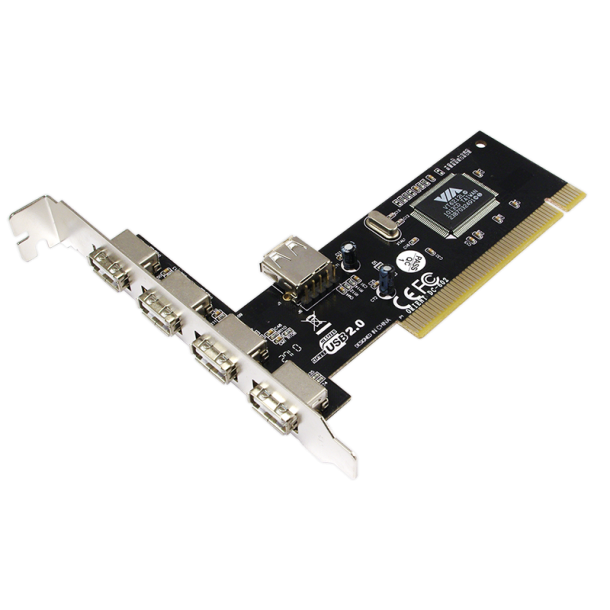 PCI interface card USB 2.0 4+1x