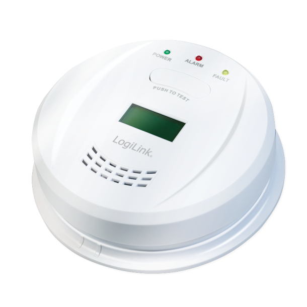 Carbon monoxide detector with LCD