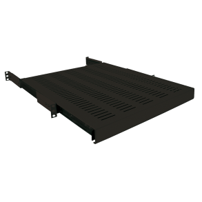 Sliding shelf for racks with a depth of 600 mm, black