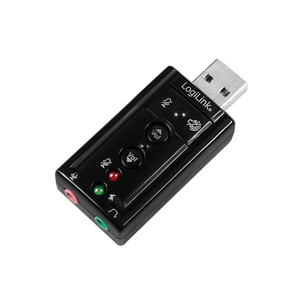 USB sound card with Virtual 7.1 sound effects