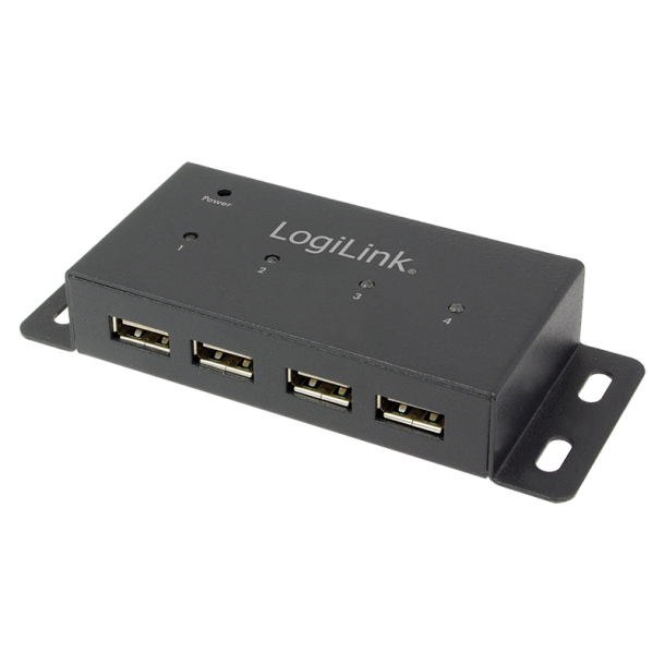 USB 2.0 hub, 4-port, metal