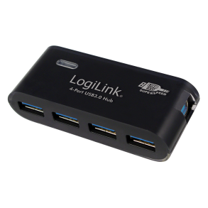 USB 3.0 hub, 4-port, black