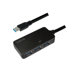 USB 3.0 Active repeater cable up to 10m with 4-port hub