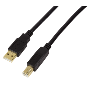 USB 2.0 AM/BM active repeater cable, 20m, black