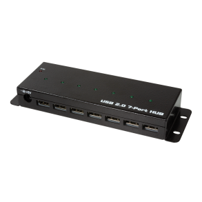 USB 2.0, 7-port, industrial level, metal case