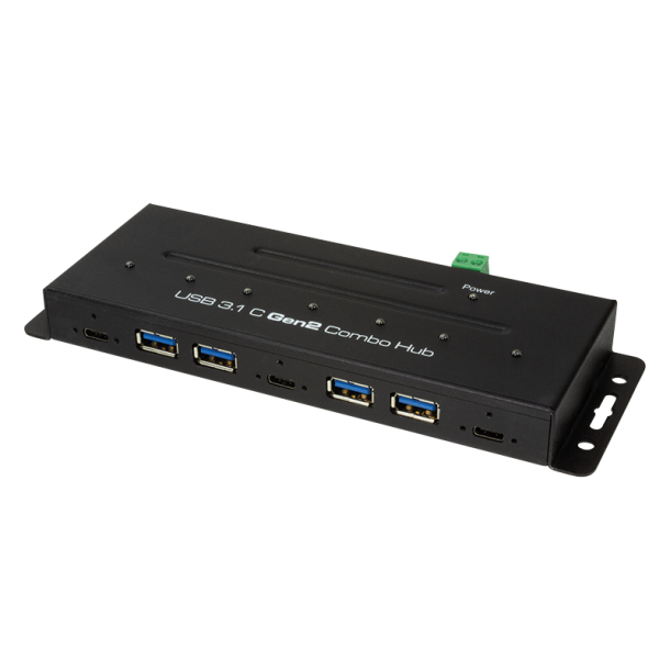 USB-C 3.1 Gen 2, 7-port combo hub, industrial level