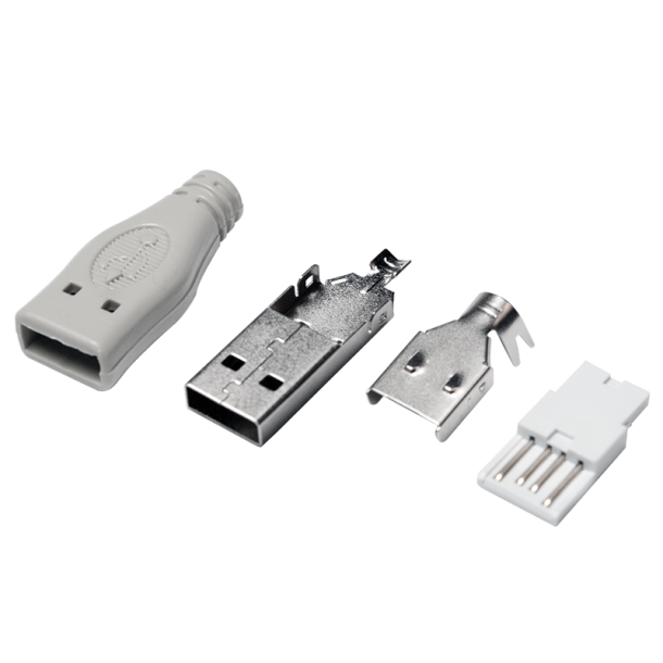 USB plug type A, Solder type