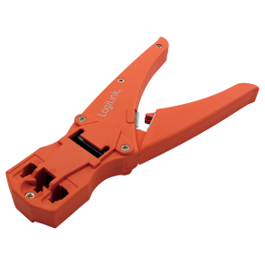 Crimping tool for RJ11/12/45 modular plugs, plastic