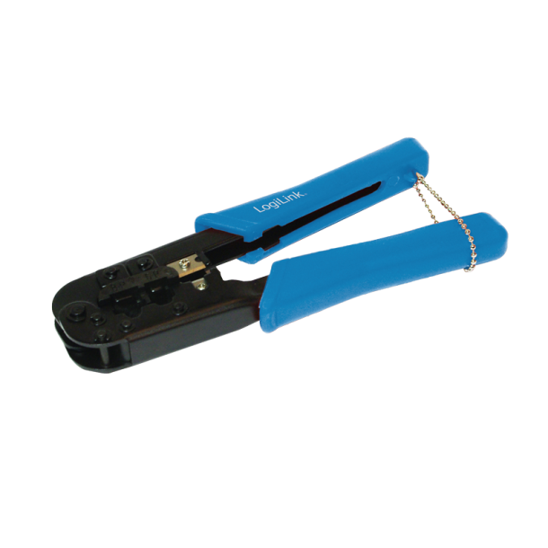 Crimping tool for RJ45 8P8C connector, with cutter