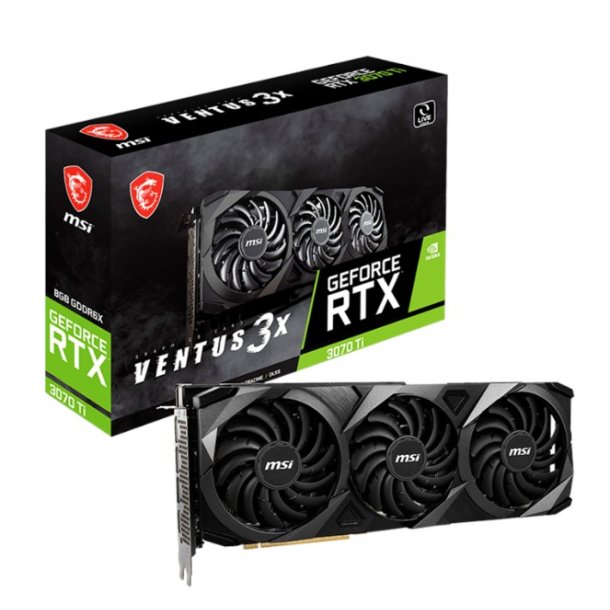 MSI GeForce RTX 3070 Ti VENTUS 3X - 8GB GDDR6X RAM - Grafikkort