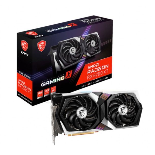 MSI Radeon RX 6700 XT GAMING X - 12GB GDDR6 RAM - Grafikkort