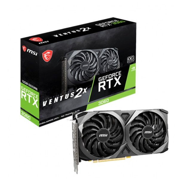  MSI GeForce RTX 3060 VENTUS 2X OC LHR - 12GB GDDR6 RAM - Grafikkort