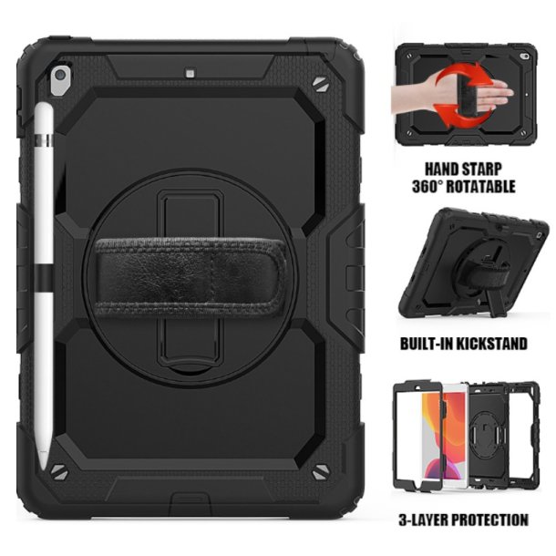 Robust cover til iPad 10,2 - Sort