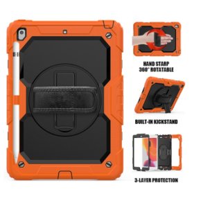Robust cover til iPad 10,2 med kickstand - Orange