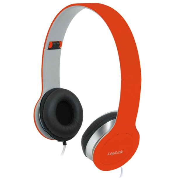 Stereo high quality headset, red