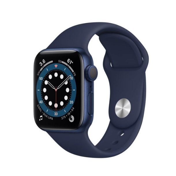 Apple Watch Series 6 GPS 40mm Blue Aluminium Case with Deep Navy Sport Band