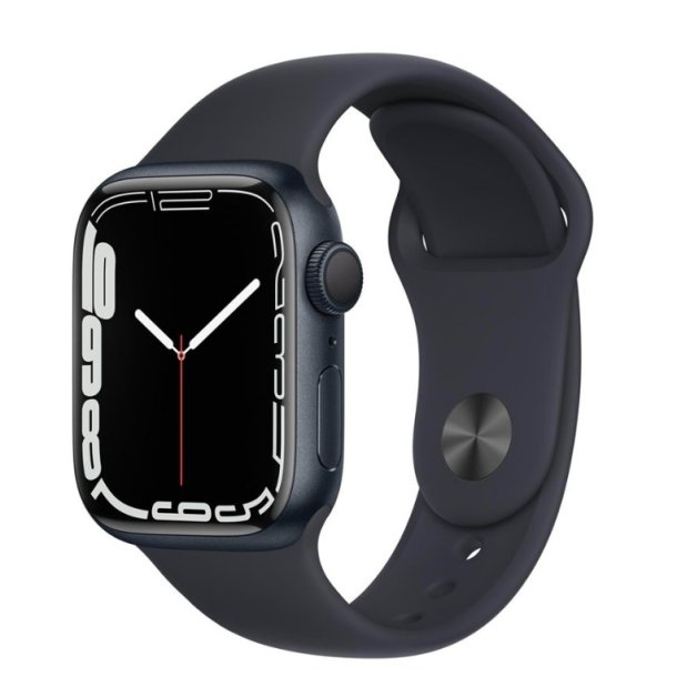 Apple Watch Series 7 GPS 41mm Midnight Aluminium Case with Midnight Sport Band