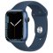 Apple Watch Series 7 GPS + Cellular 45mm Blue Aluminium Case with Abyss Blue Sport Band