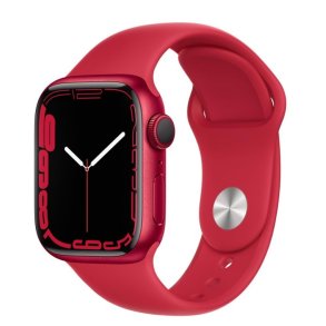 Apple Watch Series 7 GPS 41mm (PRODUCT)RED Aluminium Case with Sport Band