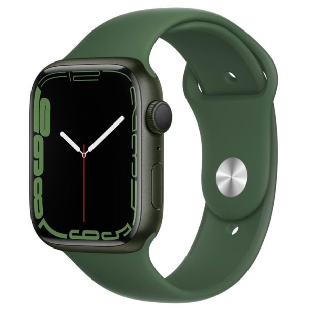 Apple Watch Series 7 GPS 45mm Green Aluminium Case with Clover Sport Band