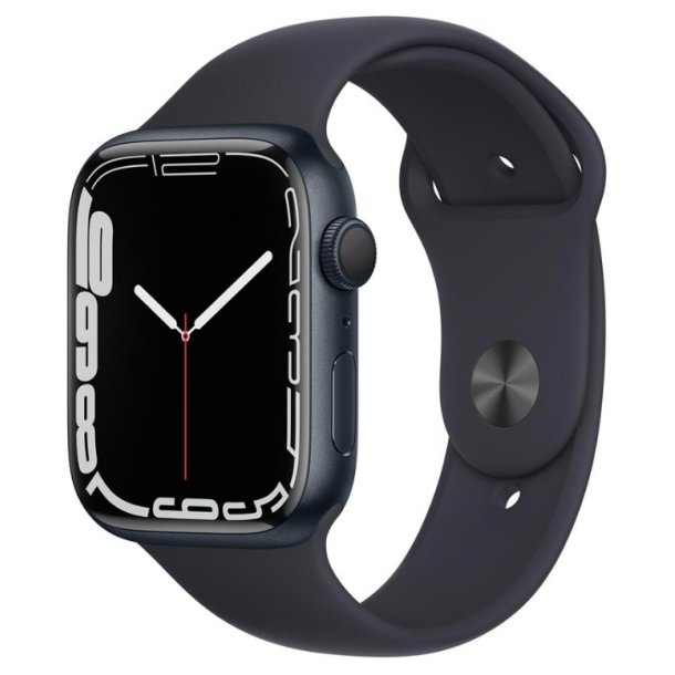 Apple Watch Series 7 GPS 45mm Midnight Aluminium Case with Midnight Sport Band