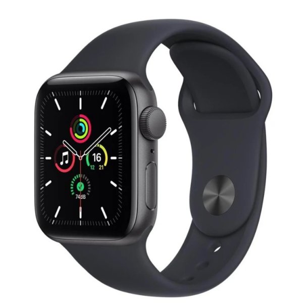 Apple Watch SE GPS 40mm Space Grey Aluminium Case with Midnight Sport Band - Regular