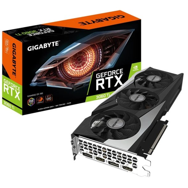 GIGABYTE GeForce RTX 3060 Ti GAMING OC LHR - 8GB GDDR6 RAM - Grafikkort