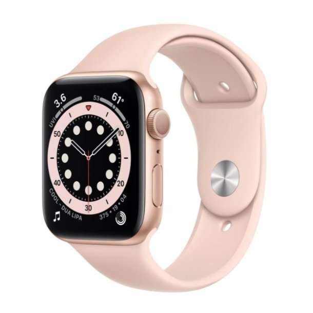  Apple Watch Series 6 GPS 44mm Gold Aluminium Case with Pink Sand Sport Band