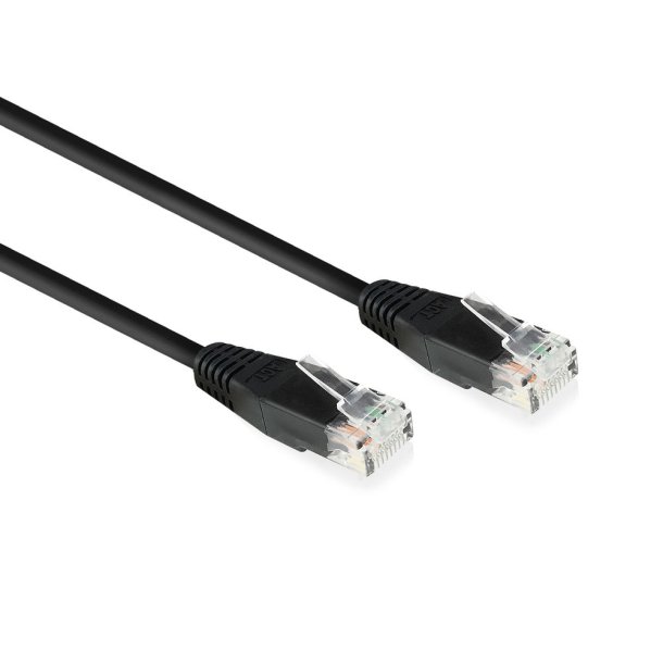 ACT Black 0.9 meter U/UTP, CAT6 patch cable with RJ45 connectors, Zip Bag