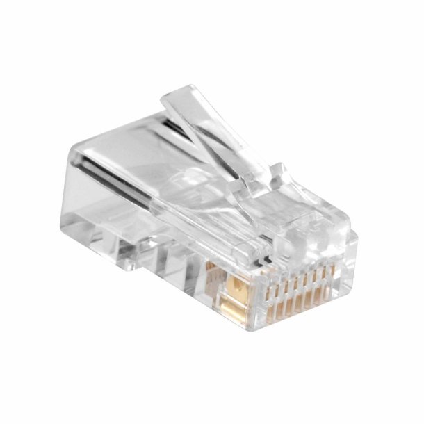 ACT Modular CAT5E RJ-45 Connector (10 pieces), Zip Bag