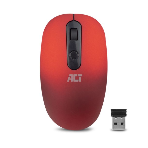 ACT WIRELESS MOUSE RED 1000DPI