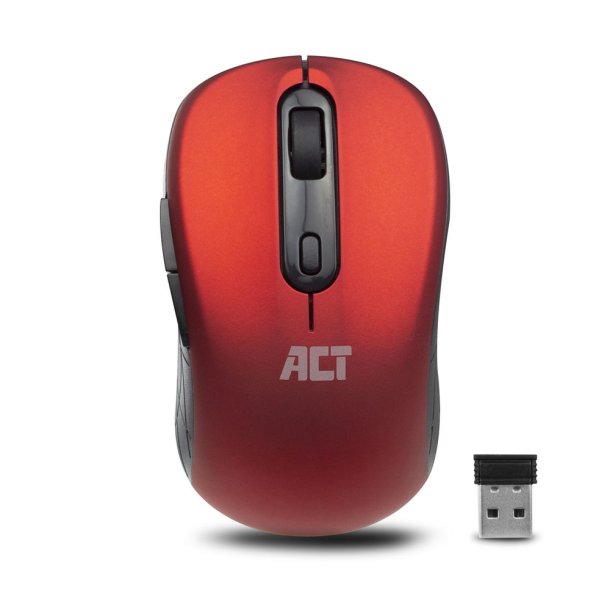 ACT WIRELESS MOUSE 1000/1600DPI RD