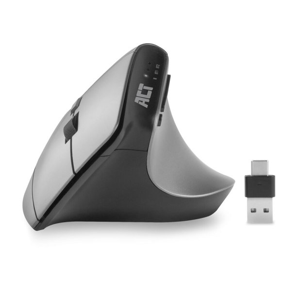 ACT Wireless Ergonomic Mouse with Bluetooth and USB-C/USB-A