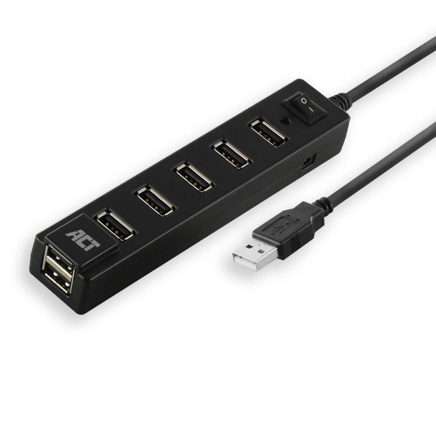 ACT USB hub 7 port, on/off switch