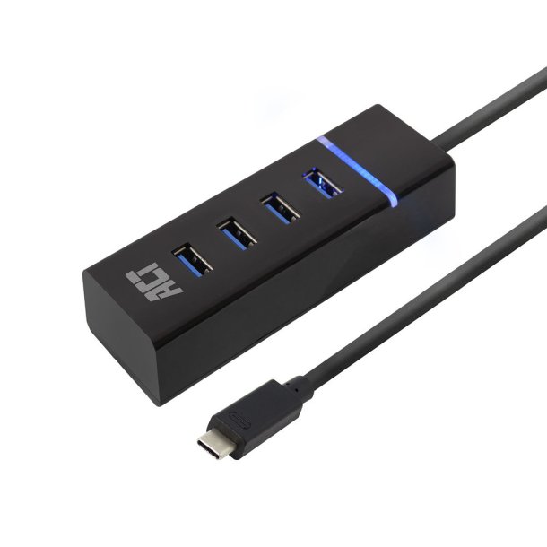 ACT USB-C hub 3.0 4 port, USB-A