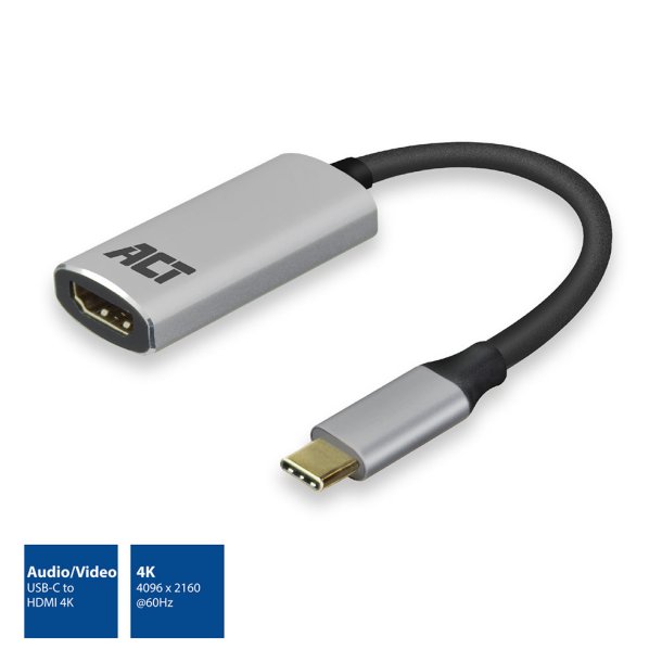 ACT USB-C to HDMI female adapter, 4K @ 60Hz