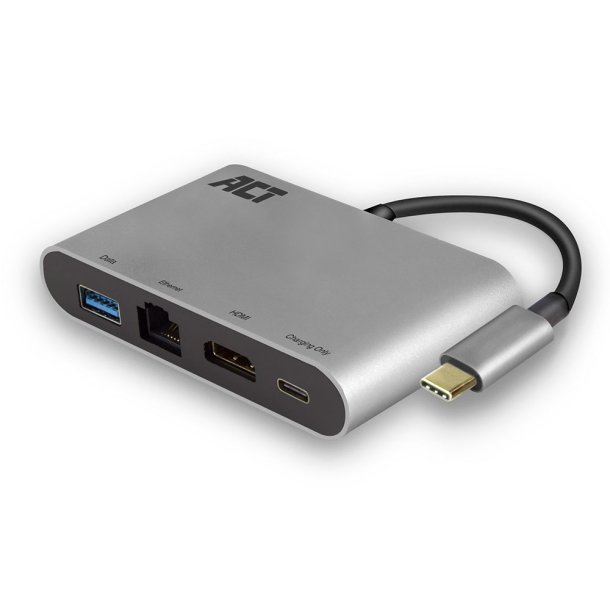 ACT USB-C 4K Multiport Dock with HDMI, USB-A, Gigabit Ethernet and USB-C