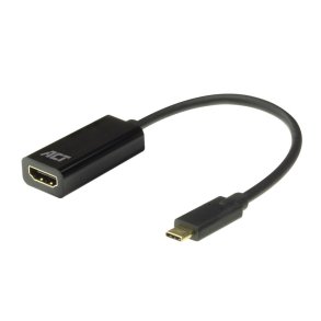 ACT USB-C to HDMI female adapter, 4K @ 60Hz, Zip Bag