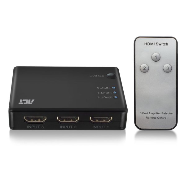 ACT HDMI SWITCH 3 PORT, 4K@30HZ