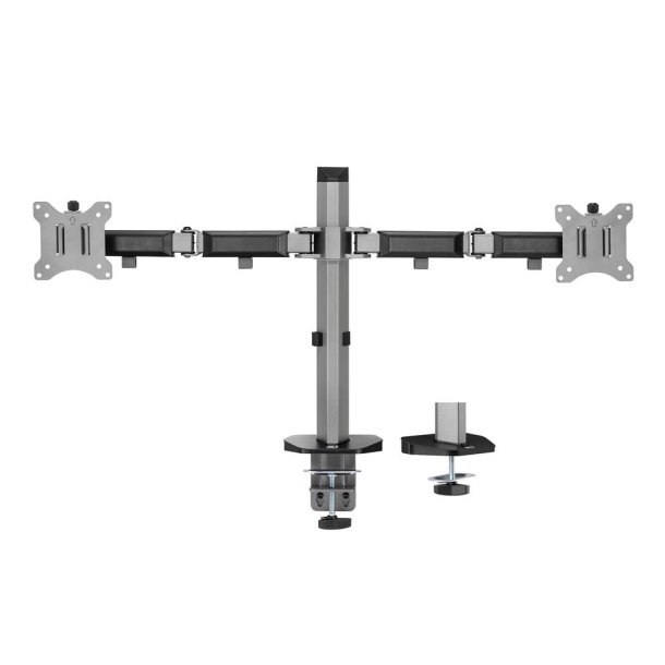 ACT Dual monitor arm office, silver