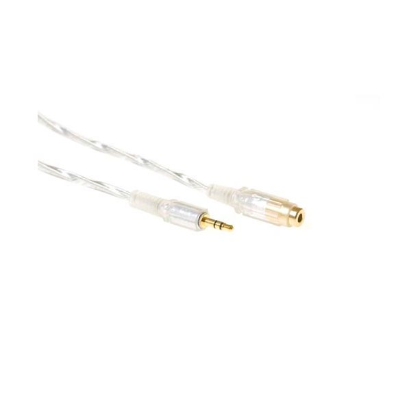 ACT 5 meter High quality audio connection cable 1x 3,5 mmm jack male - 1x 3.5mm stereo jack female