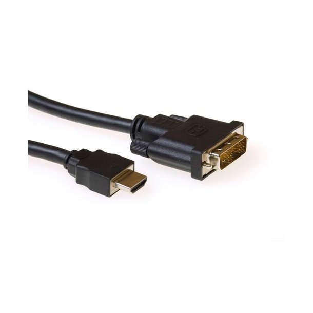 ACT HDMI A - DVI D SL M/M    1.00M